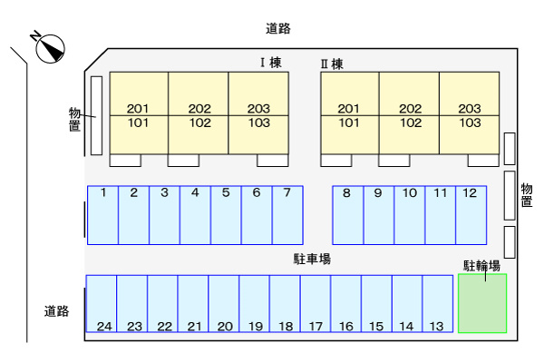 オーブＫ　Ⅰの区画図