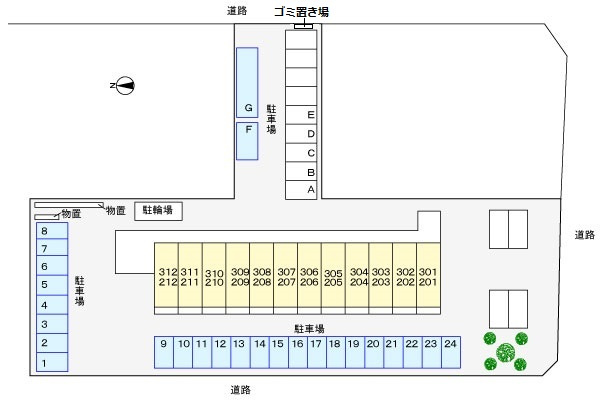東和第一ビルの区画図