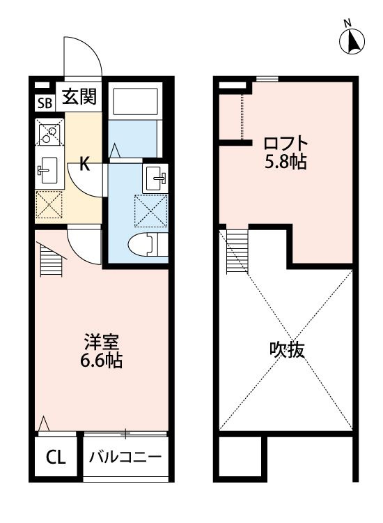 エスペランサ　AK　松波（エスペランサ　エーケー　マツナミ）の間取り