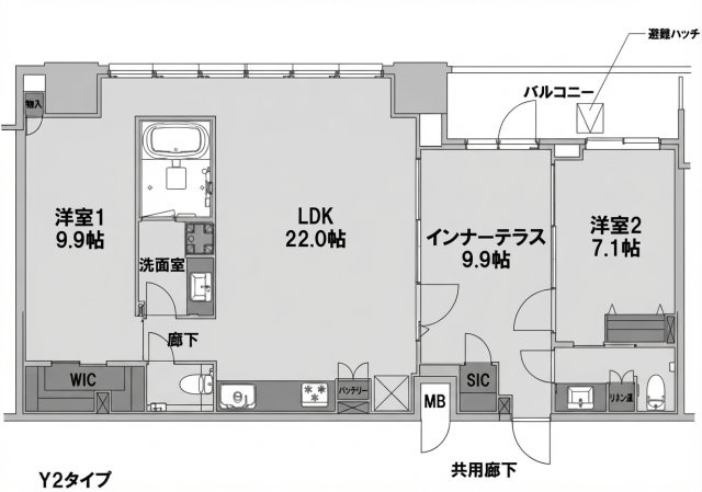 【間取り】 | S-RESIDENCE千種belvia TOWER
