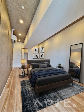 【寝室】 | S-RESIDENCE千種belvia TOWER | ★洋室　AIにて家具配置