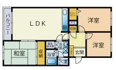 ライオンズマンション円山の間取り