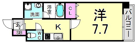 ピアグレース神戸の間取り