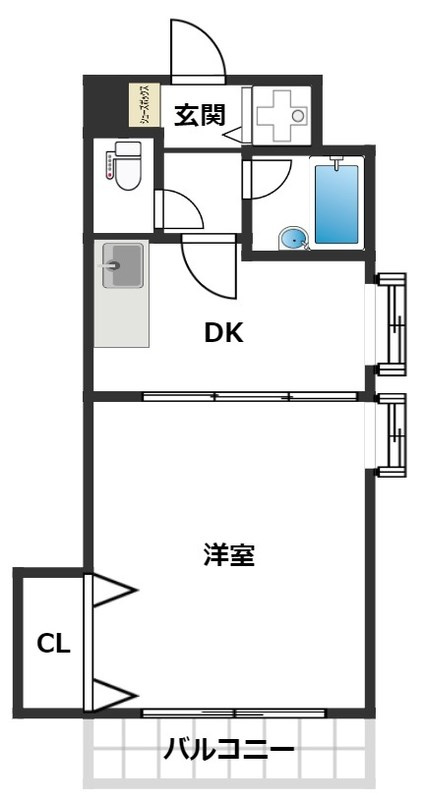 クロスステージ笹丘の間取り