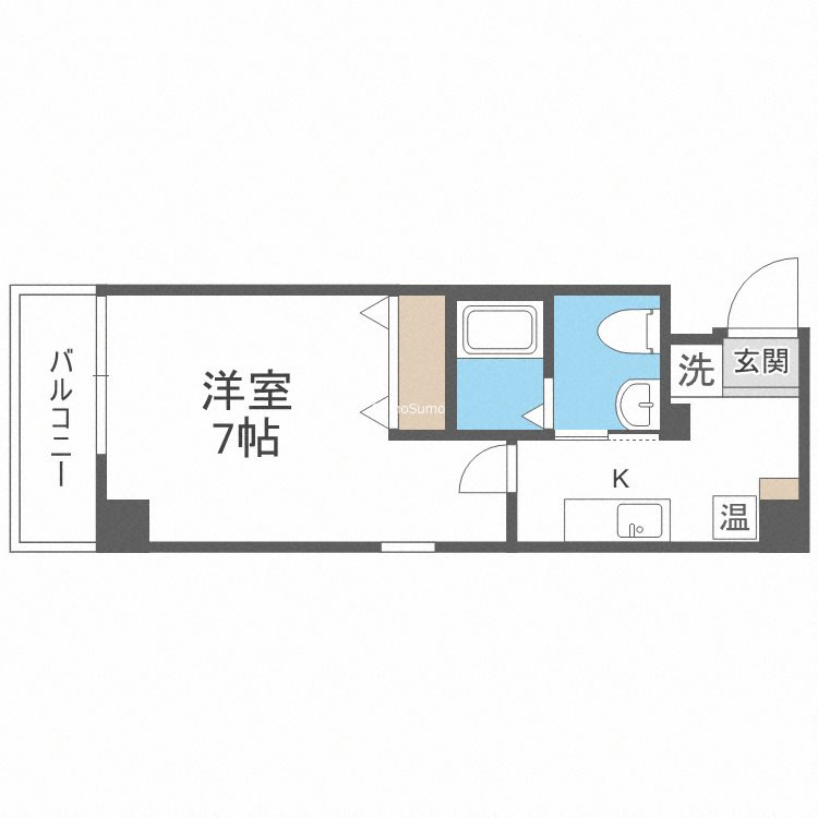 コンフォータブル阿波座の間取り