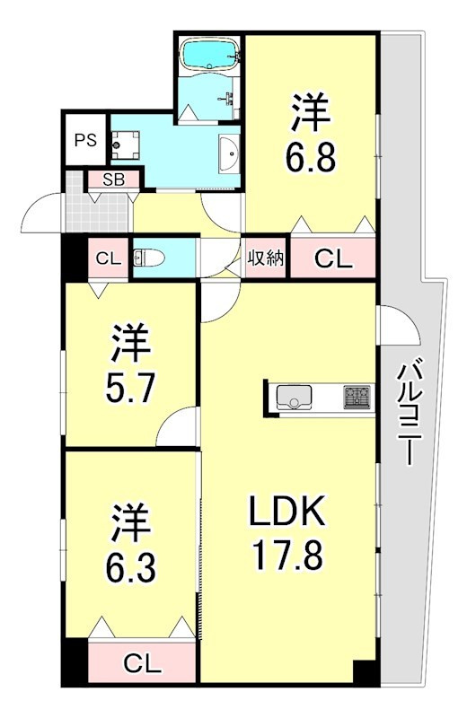 LIBMARK oimatsuchoの間取り