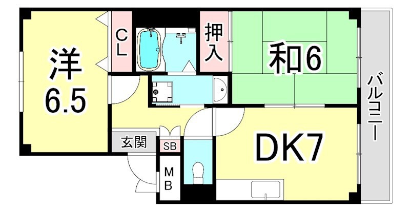 サカタハイツの間取り