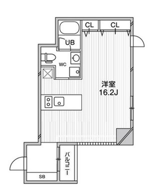 ルクレ堺筋本町レジデンスの間取り