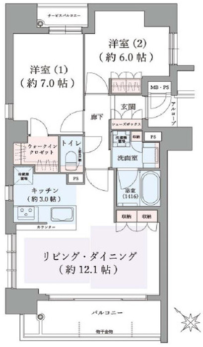 ワコーレ神戸みなと元町の間取り