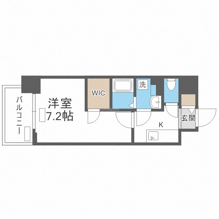 プレサンス堺筋本町エグゼブランの間取り
