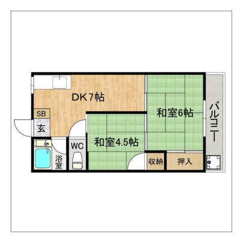 サンライズコーポの間取り