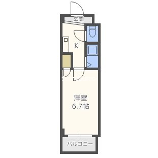 ベルフレージュ北堀江の間取り