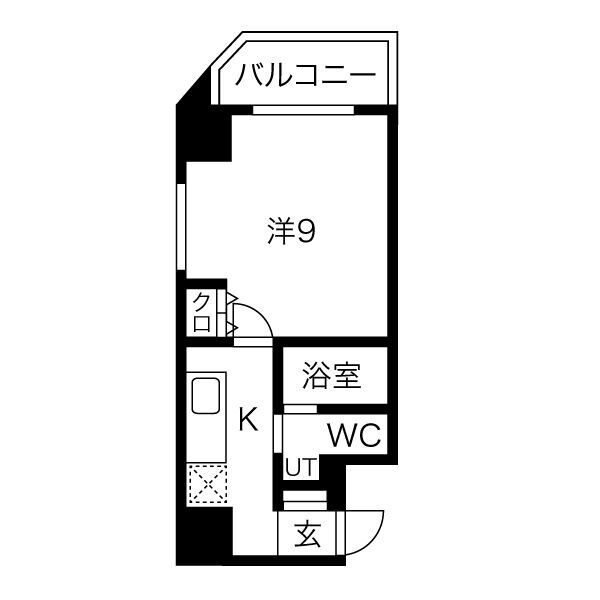 ヴィラタワー谷町の間取り