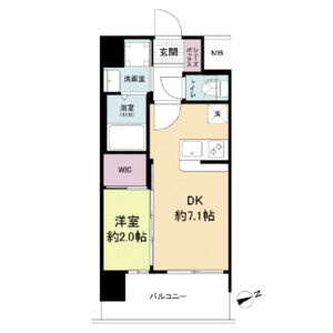 セレニテ難波ミラク壱番館の間取り