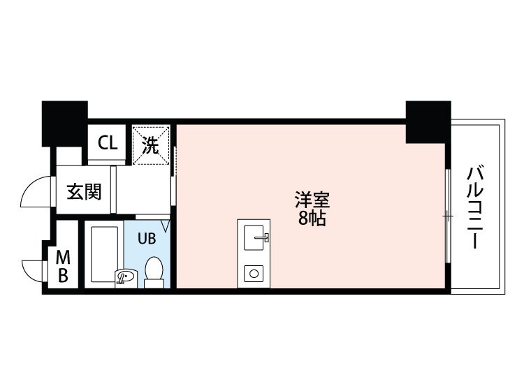 ルポ六本松の間取り