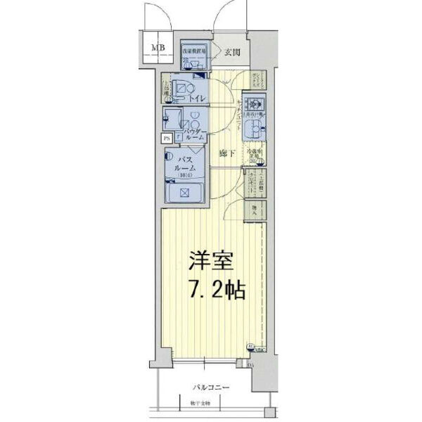 スワンズ谷町セントシティの間取り
