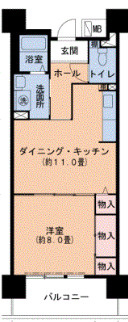 ルゼフィール岩屋中町の間取り