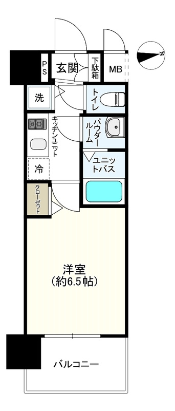 プレサンス四天王寺前夕陽ヶ丘の間取り