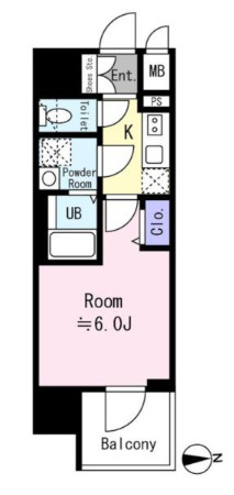 エスリード大阪CENTRALの間取り