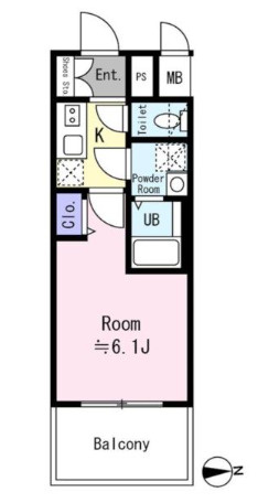エスリード大阪CENTRALの間取り
