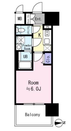 エスリード大阪CENTRALの間取り