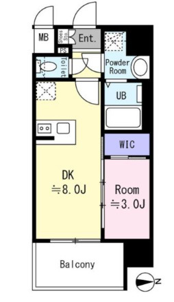 エスリード大阪CENTRALの間取り