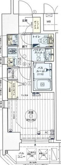 エステムコートディアシティWESTの間取り