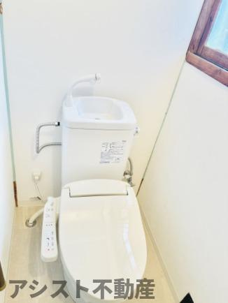 上山田貸家のトイレ|清潔感のあるトイレです