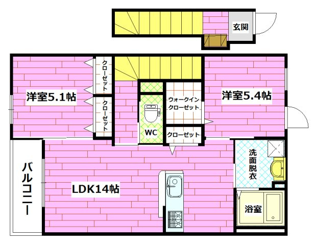 グランコリーヌⅡの間取り