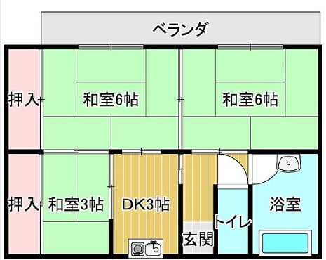 和歌山市　一棟アパートの間取り