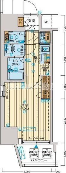 ファーストステージ江戸堀パークサイドの間取り