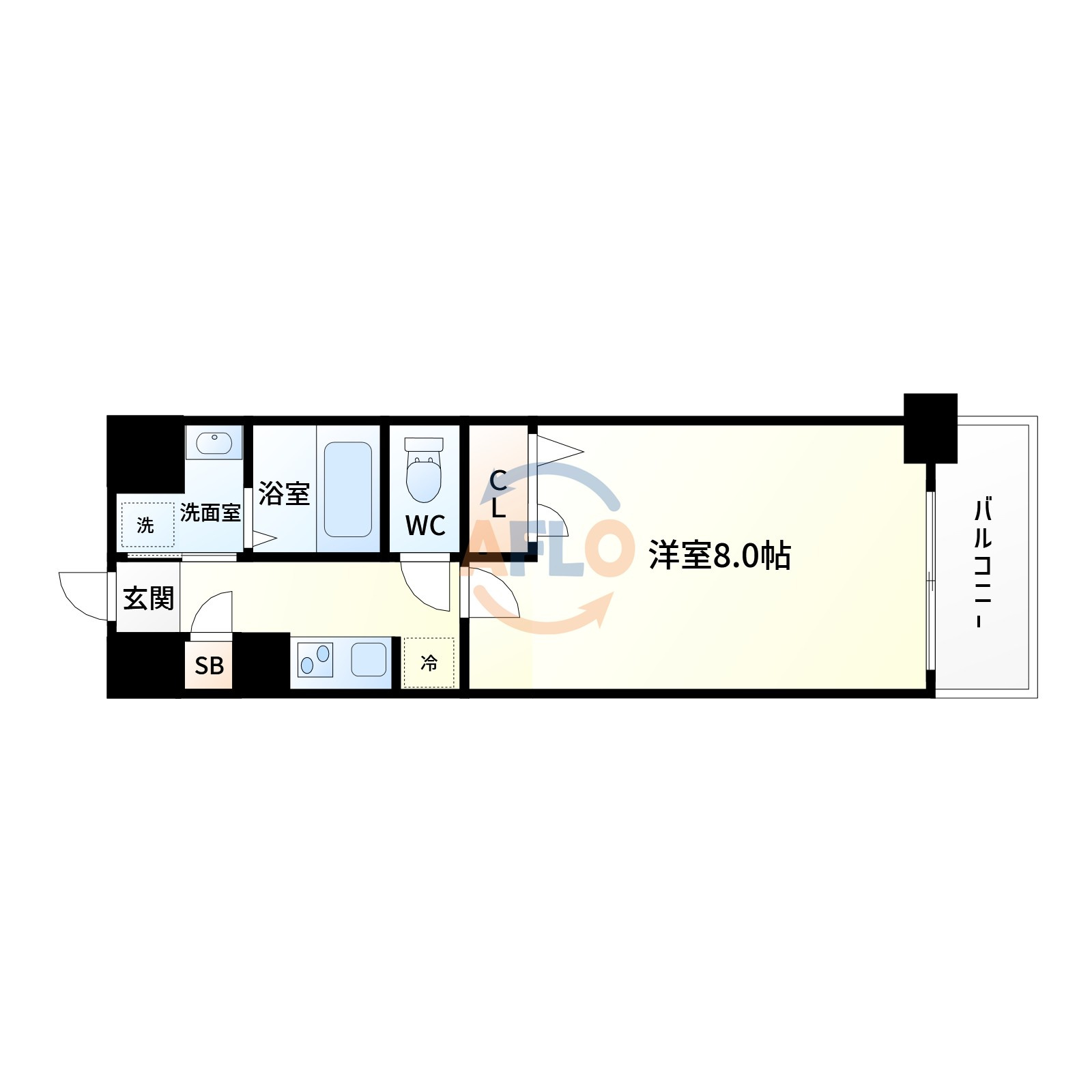 エスティライフ新大阪第2の間取り|間取り
