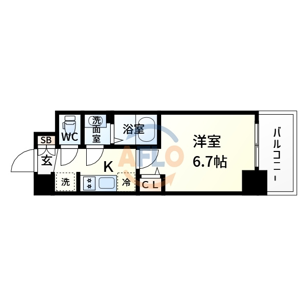 プレサンス塚本グランゲートの間取り|プレサンス塚本グランゲート　間取り