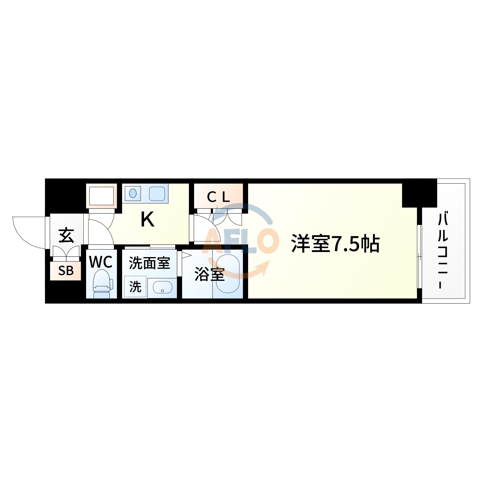 エステムヒルズ新大阪の間取り|エステムヒルズ新大阪　間取り