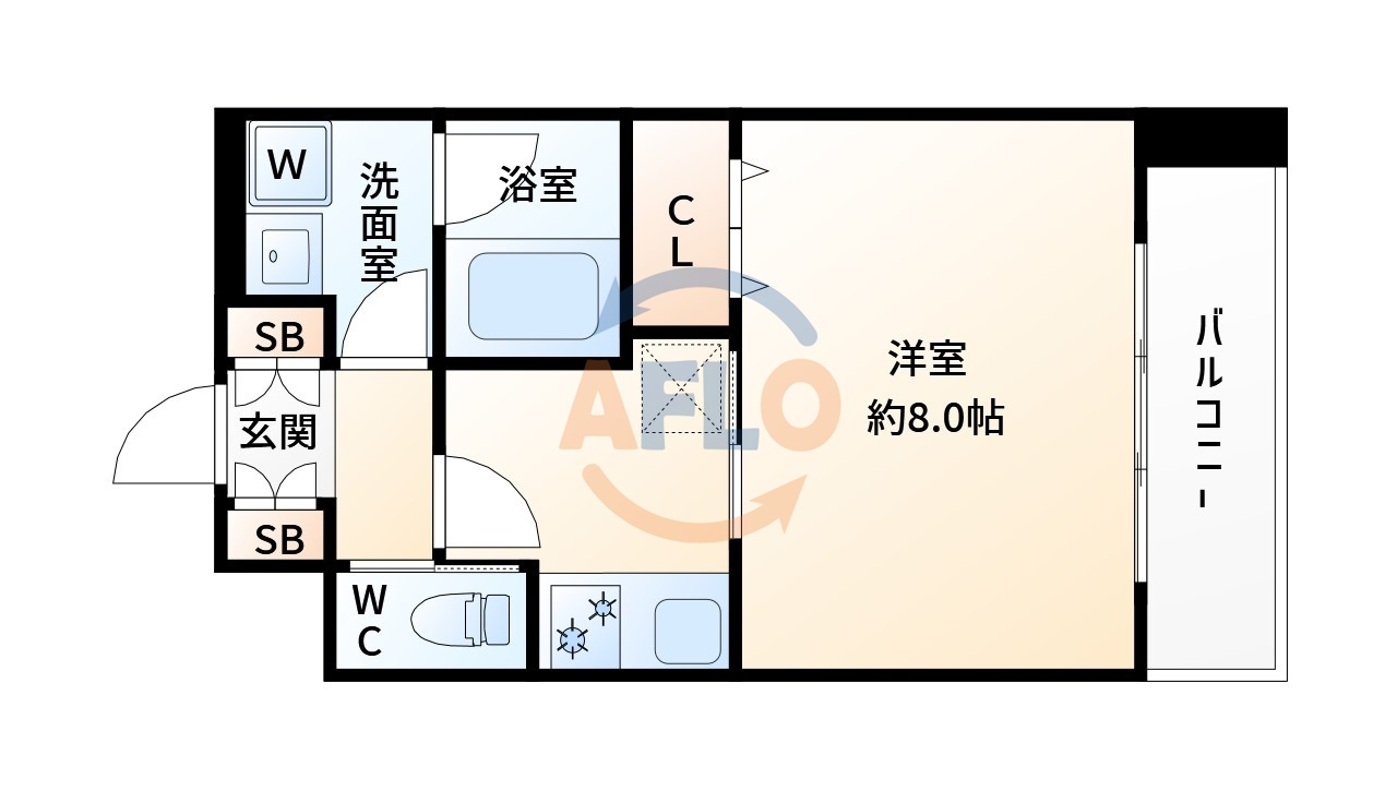 アーバンフラッツ西中島の間取り|アーバンフラッツ西中島　間取り