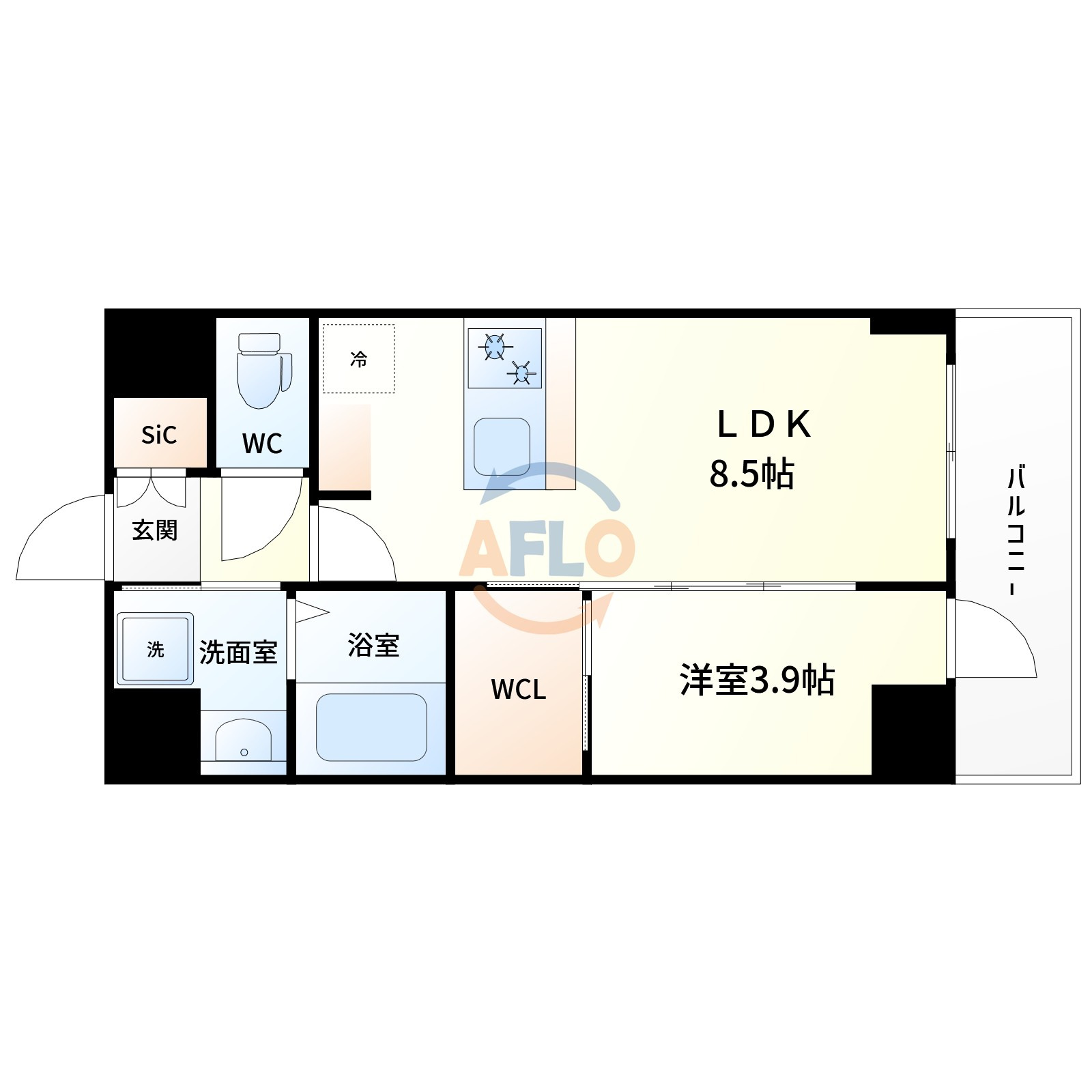 エステムコート新大阪ベイスの間取り|間取り