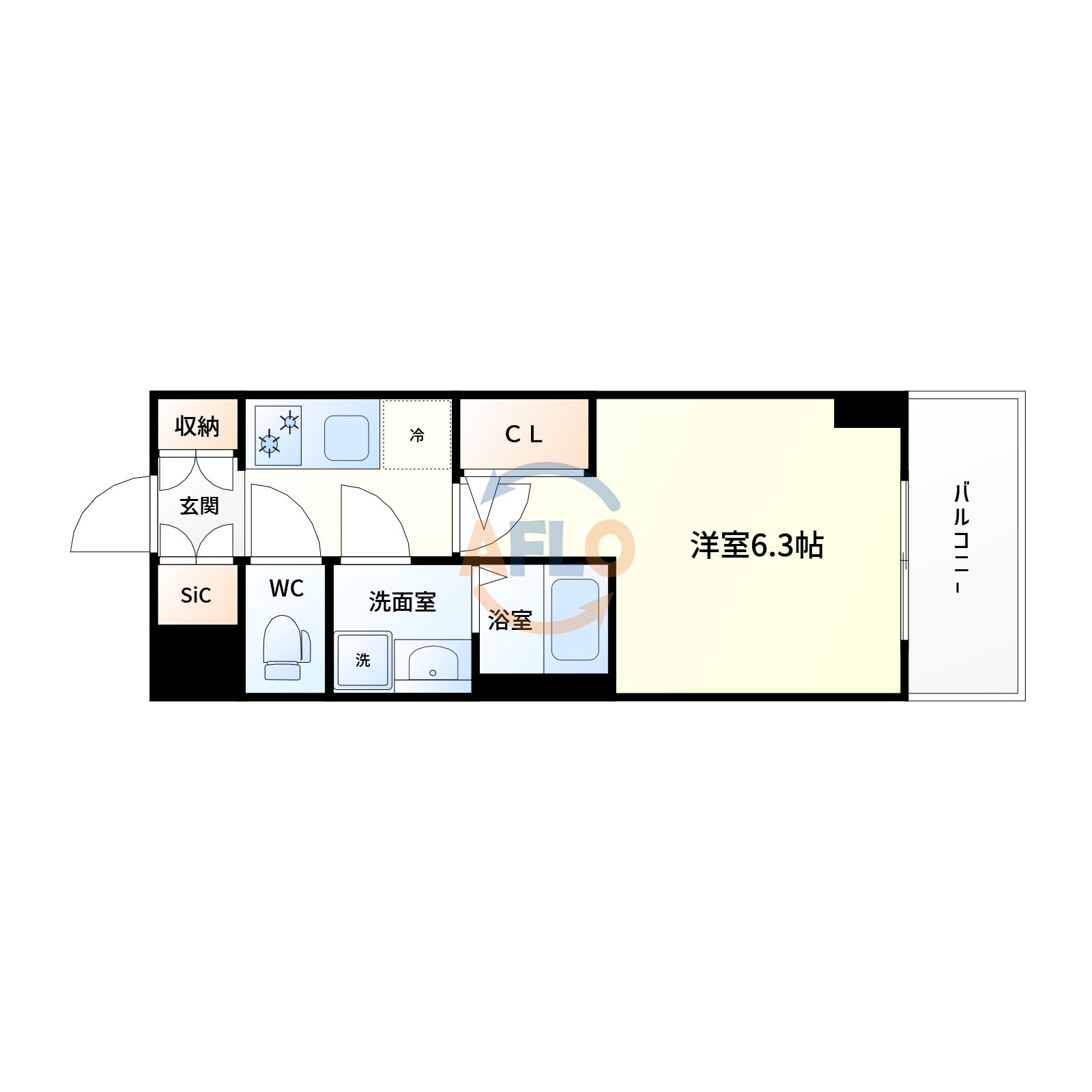 エステムコート新大阪ベイスの間取り|間取り