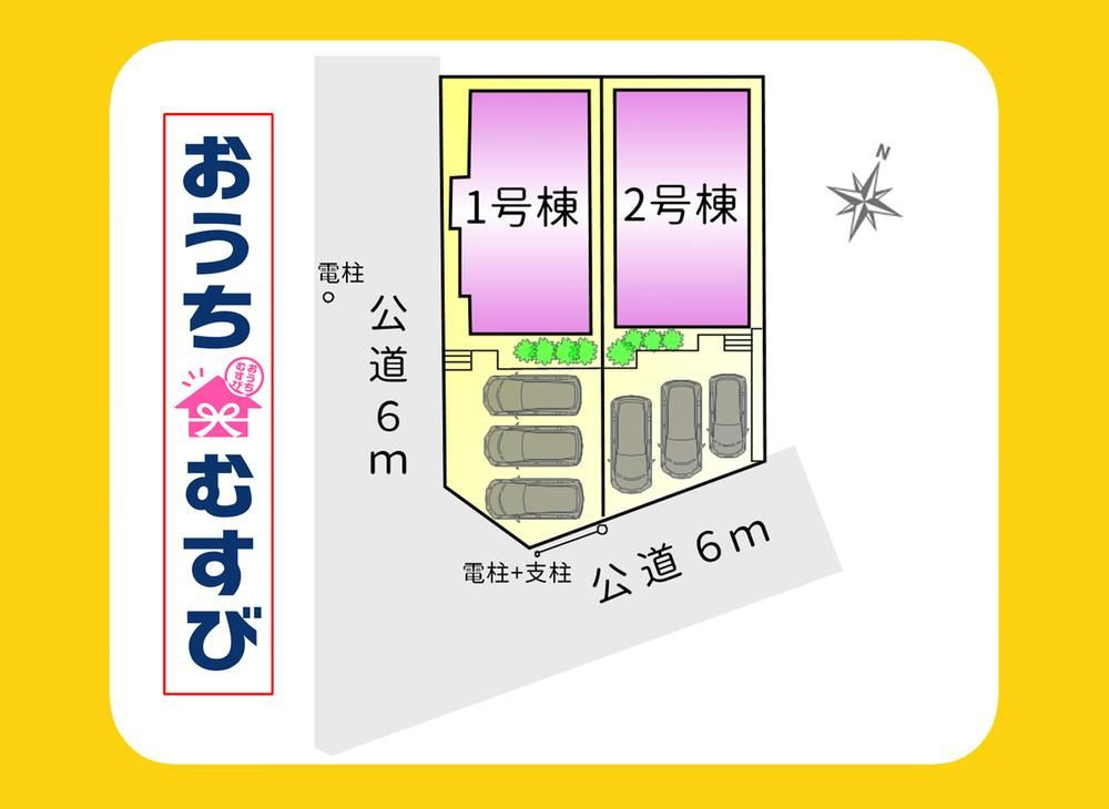 小牧市本庄字郷浦(全2棟)の区画図