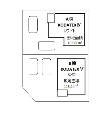 名古屋市中村区沖田町の一戸建ての区画図