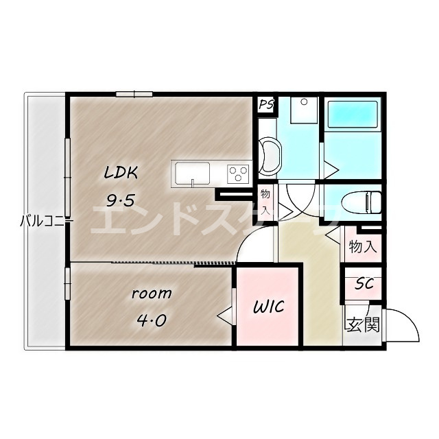 ミライフハウス栄町の間取り|高崎、前橋のお部屋探しはエンドスケープまで！お客様の理想お聞かせ下さい♪