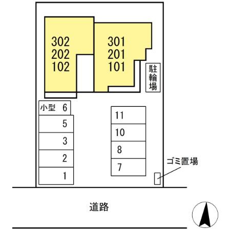 オークグレイスの区画図