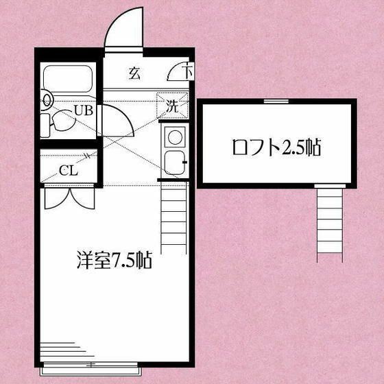 パレス三ツ境Ⅱの間取り