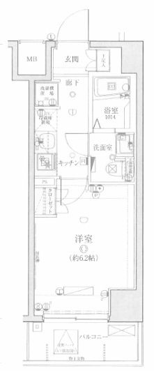 リヴシティ武蔵浦和の間取り