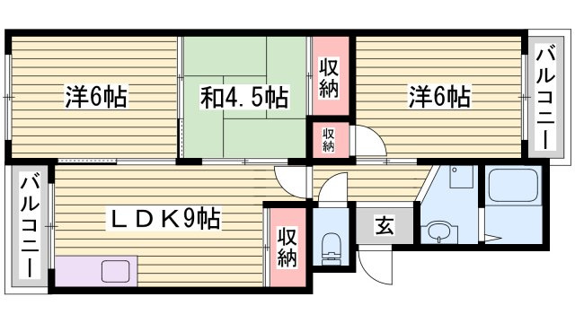 荒木マンションの間取り