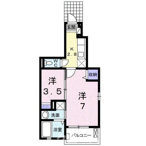 オレンジ窓香の間取り