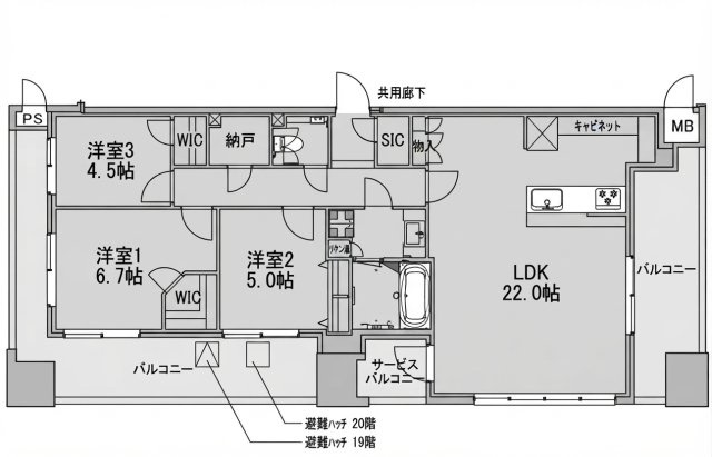 【間取り】 | S-RESIDENCE千種belvia TOWER
