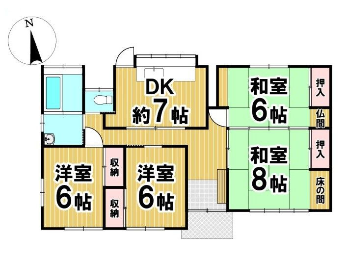 糟屋郡篠栗町大字篠栗 中古戸建の間取り|※間取図と現況が異なる場合には、現況を優先いたします。