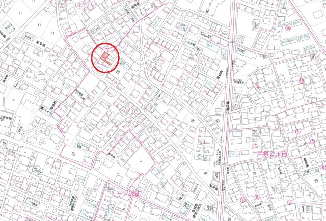 宇都宮市一ノ沢町　戸建の地図