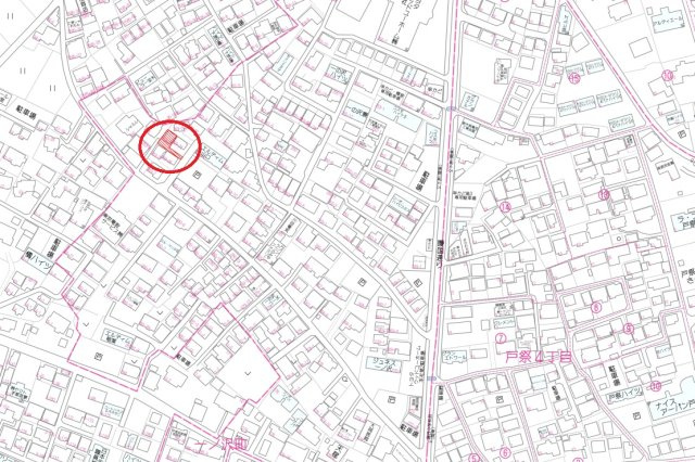 宇都宮市一ノ沢町　戸建　予約済の地図