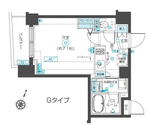 【間取り】 | フェニックス西蒲田
